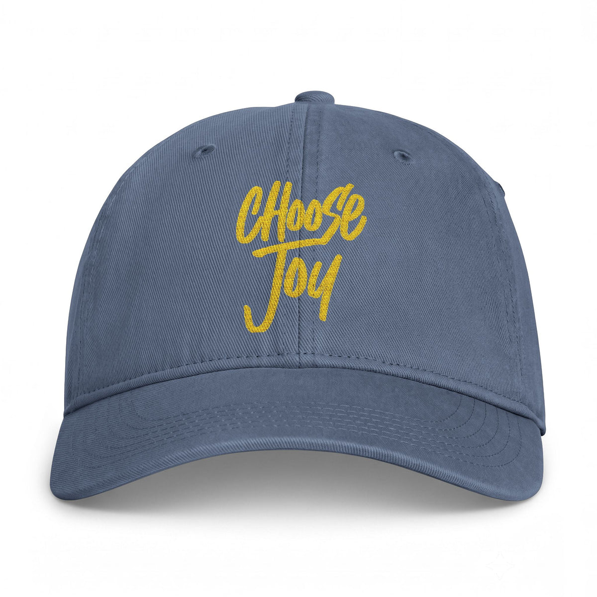 Cap — "Choose Joy" Embroidered Washed Cotton Baseball Cap