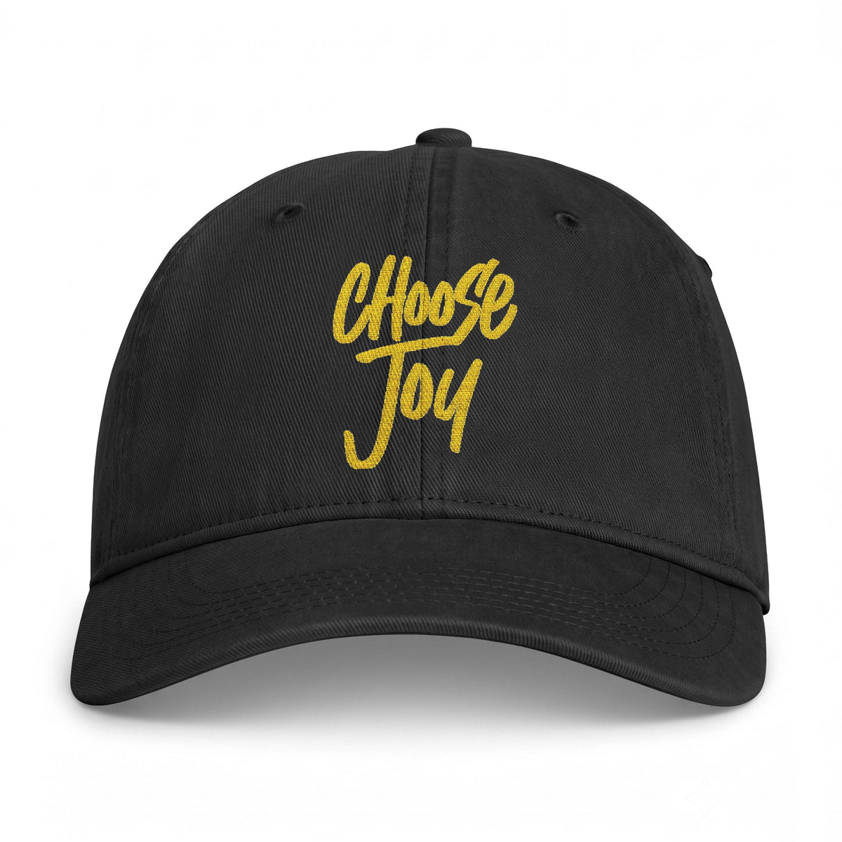 Cap — "Choose Joy" Embroidered Washed Cotton Baseball Cap