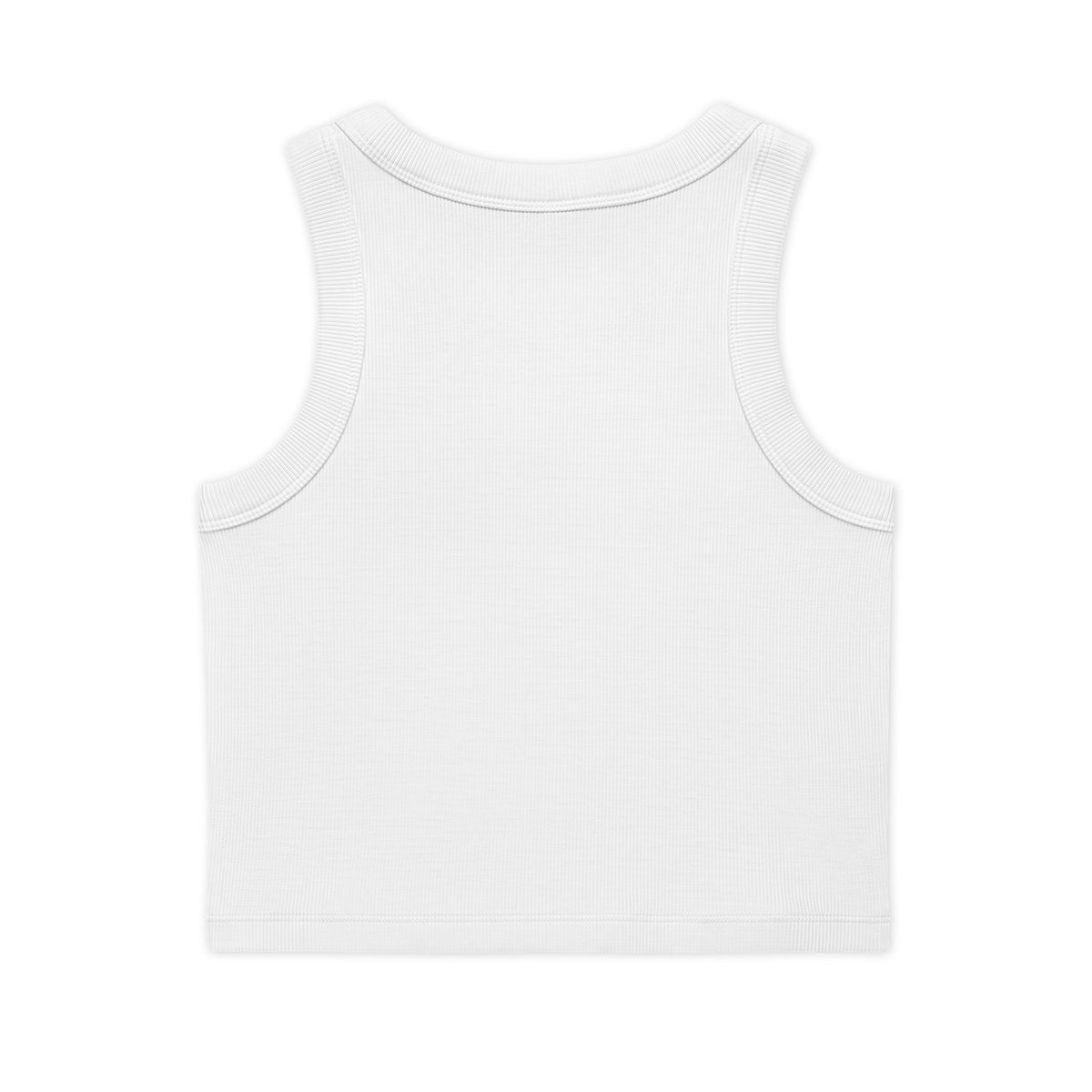 Choose Joy Crop Tank — Women's Organic Ribbed Tank Top with Positive Graphic