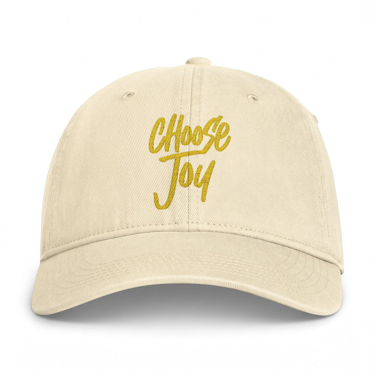 Cap — "Choose Joy" Embroidered Washed Cotton Baseball Cap